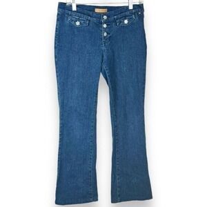 Tommy Hilfiger Low Rise Flare Jeans Womens Size 9 Y2K Rhinestone Vampire Diaries